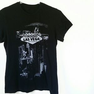 Las Vegas Strip Black and White T-Shirt